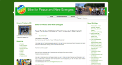 Desktop Screenshot of bikeforpeace.net